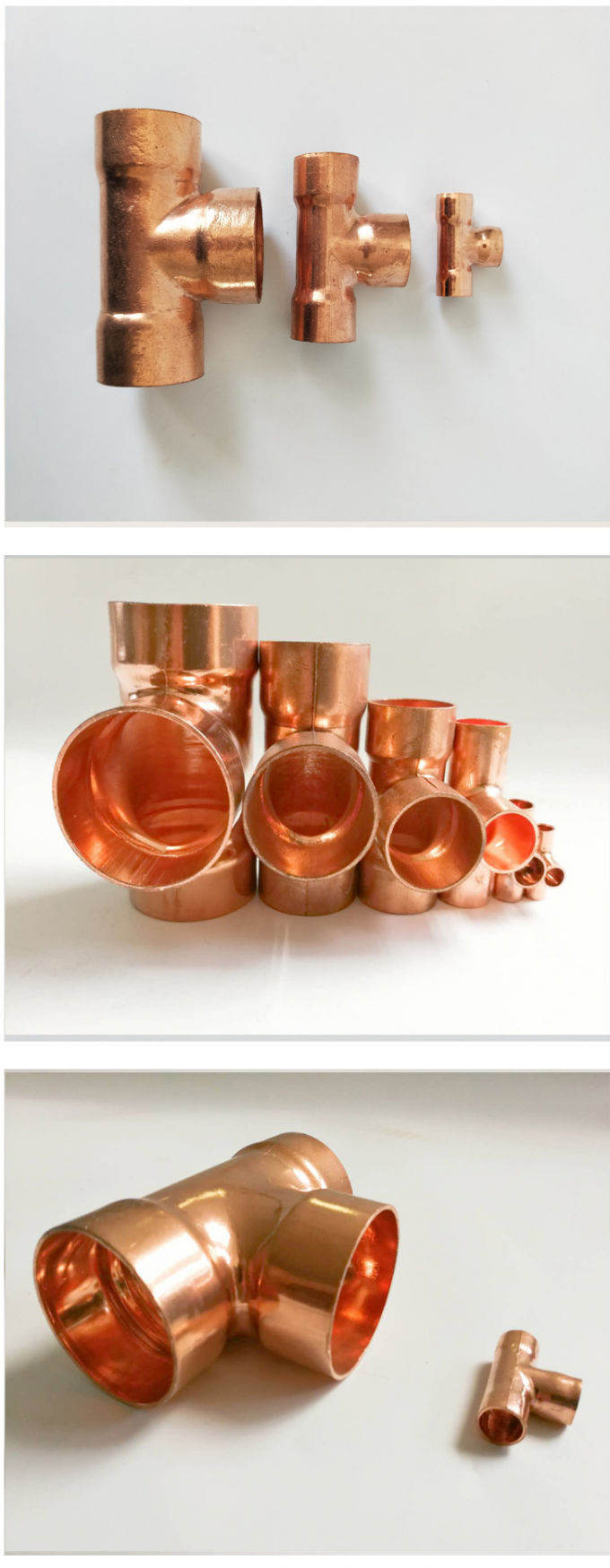 Copper Pipe Fittings Socket Weld Connection with Surface Treatment Heat ...