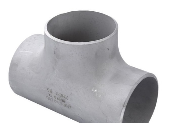 ANSI 304 / 316l Seamless Pipe Fittings Stainless Steel Equal Diameter Tee