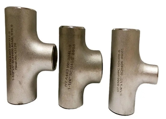 Alloy Steel Reducing Equal Tee 24" Seamless Pipe Fittings 3000lbs Pressure Rating