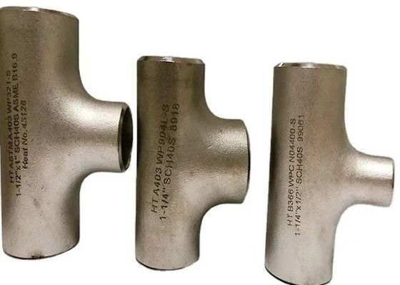 Customizable asme b16 9 Butt Weld Reducing Tee With Copper Pipe Fittings Test PT
