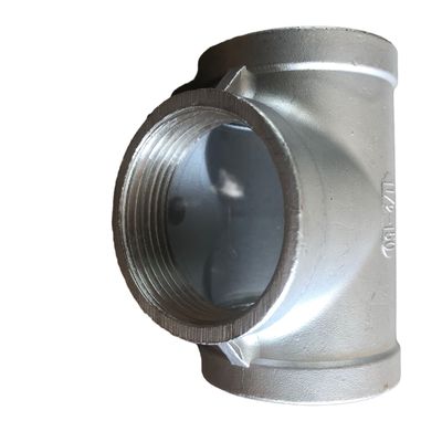 Malleable Iron Seamless Pipe Fittings Galvanized Pipe Thread Tee