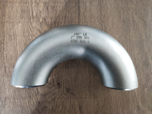 1D ASME Stainless Steel 180 Degree Elbows Seamless Pipe Fittings