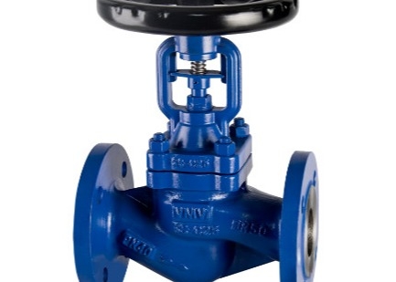 Din 3202-F1 Industrial Control Valves Cast Iron Flanged Globe Valve Bellow Seal