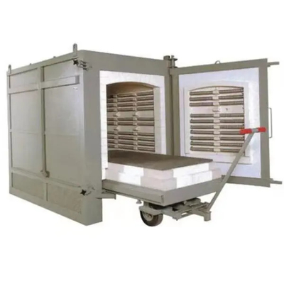 High Temp Industrial Trolley Kiln Car Bottom Furnace Heat Treatment Machine 20kw