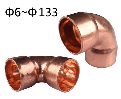 Copper elbow 90 degrees welded copper pipe fittings