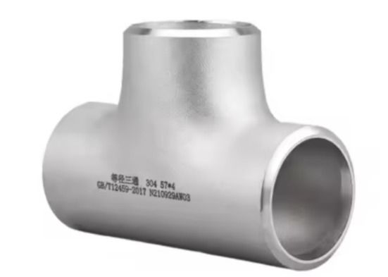Carbon Steel Tee Pipe Fitting With Butt Weld Connection For Industrial Applications