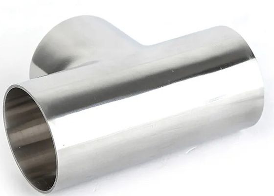 Food And Beverage Industry Reducing Equal Seamless Pipe Tee With Butt Weld Connection