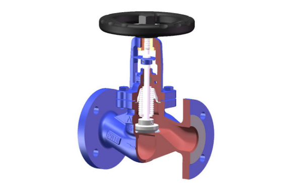 Carbon Steel Bellow Din Globe Valve Pn16 Industrial Control Valves