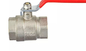 Water 1/2" Forged Brass Ball Valve Double Female Thread Red Level Long Handle